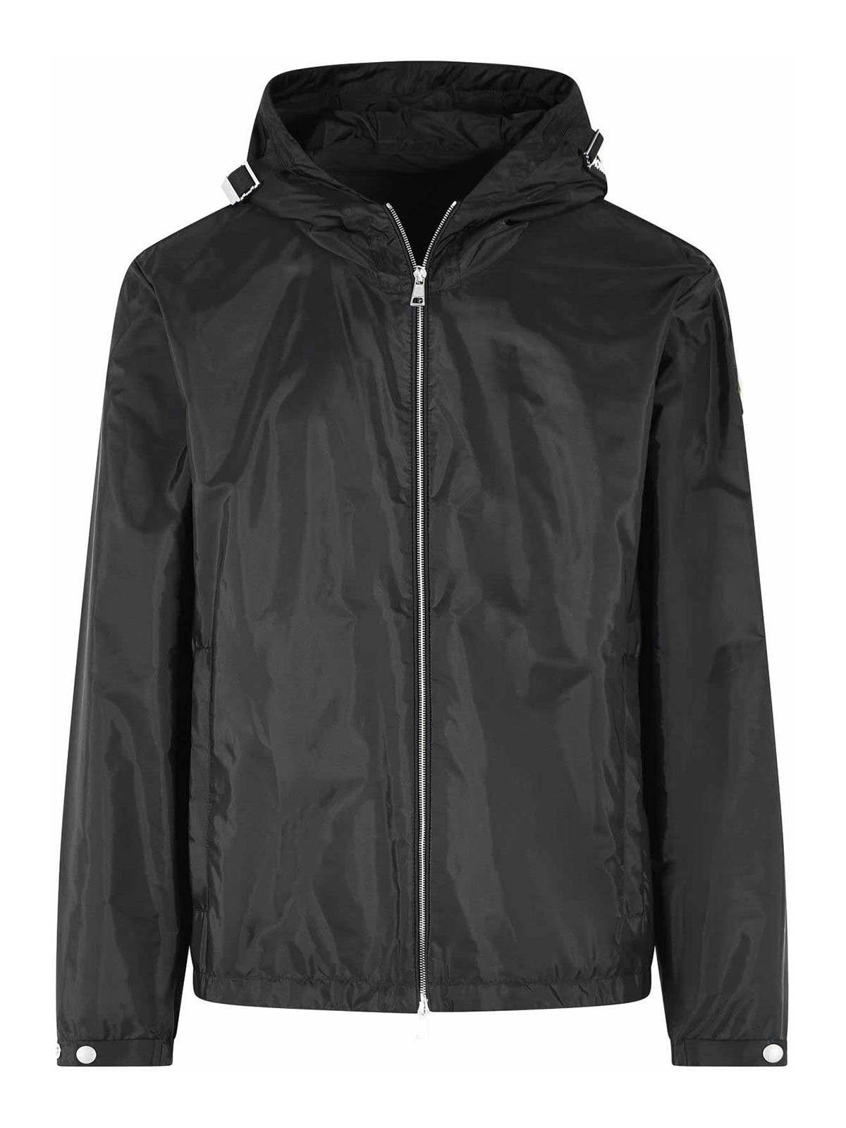 Remoray Black Polyamide Hooded Windbreaker
