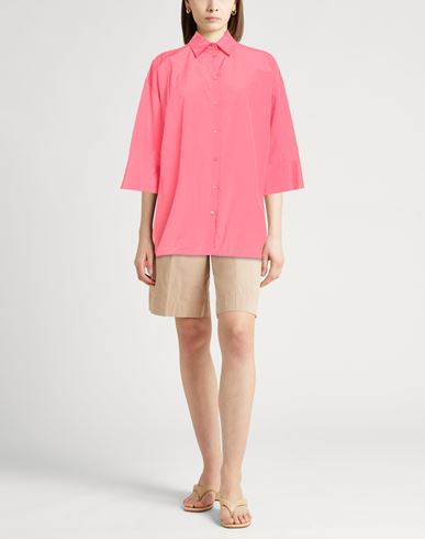 Woman Shirt Coral Size 10 Cotton, Polyester