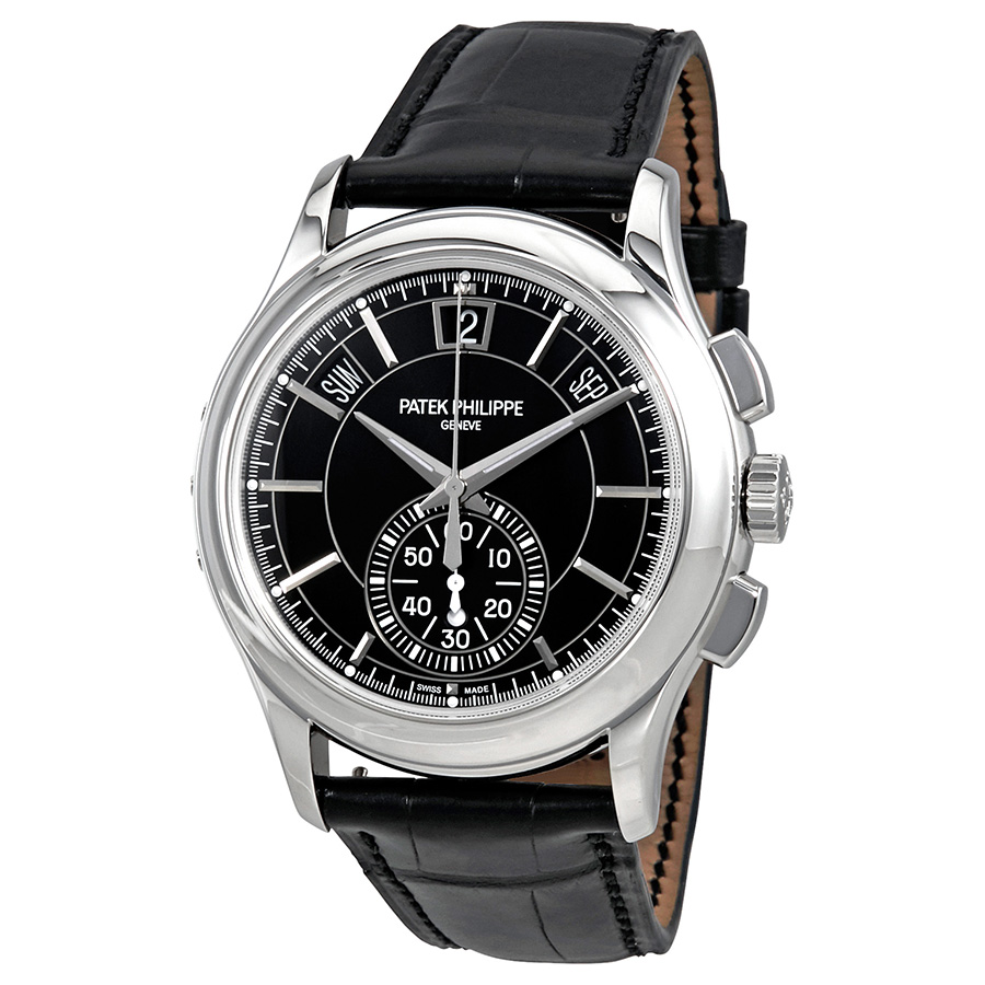 Pre-owned Complications Chronograph Black Dial Mens Watch 5905P-010