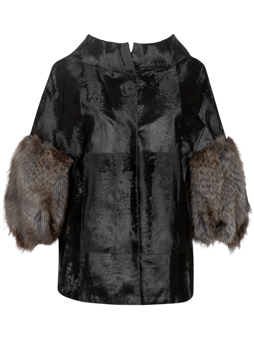 Suede jacket - BLACK