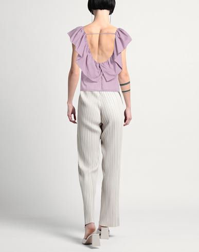 Le Volière Woman Shirt Mauve Size L Cotton, Polyamide, Elastane