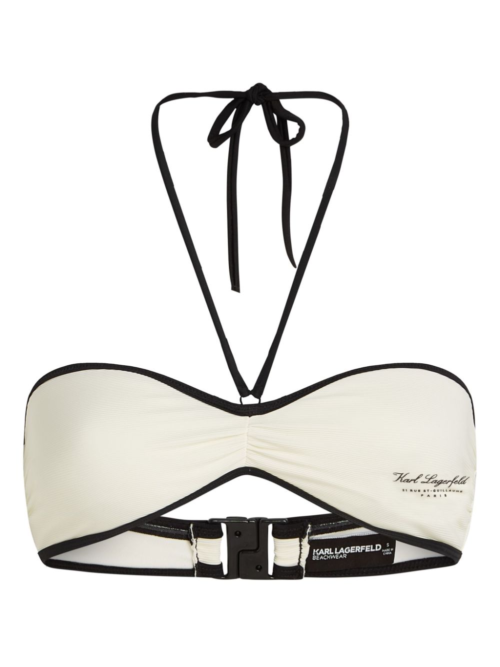 Hotel Karl bikini top - White