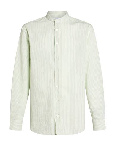Man Shirt Sage green Size 16 Cotton, Polyamide