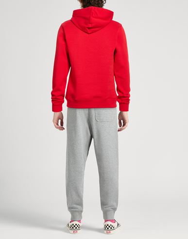 Man Sweatshirt Red Size L Cotton