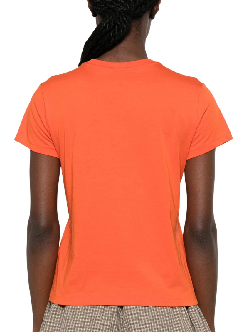Orange Logo Crew Neck T-Shirt