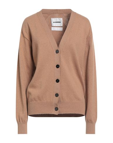 Woman Cardigan Brown Size 0 Cotton, Cashmere