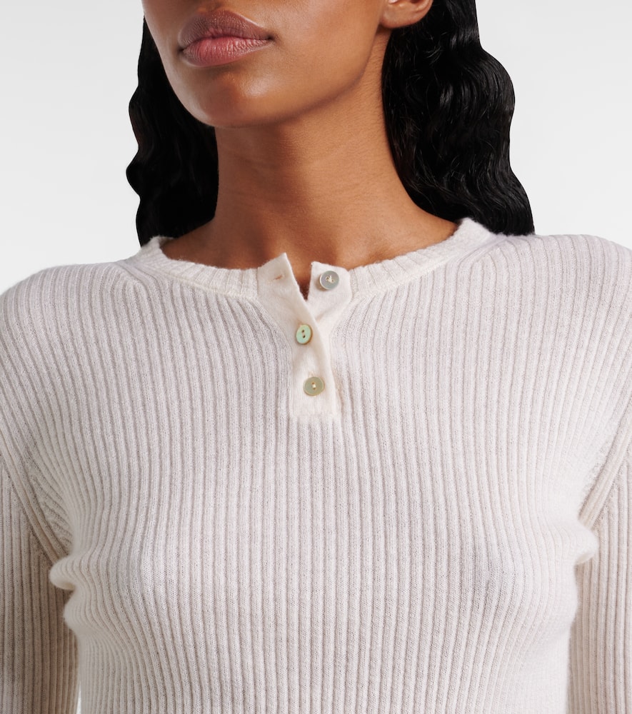 Cashmere and silk Henley shirt