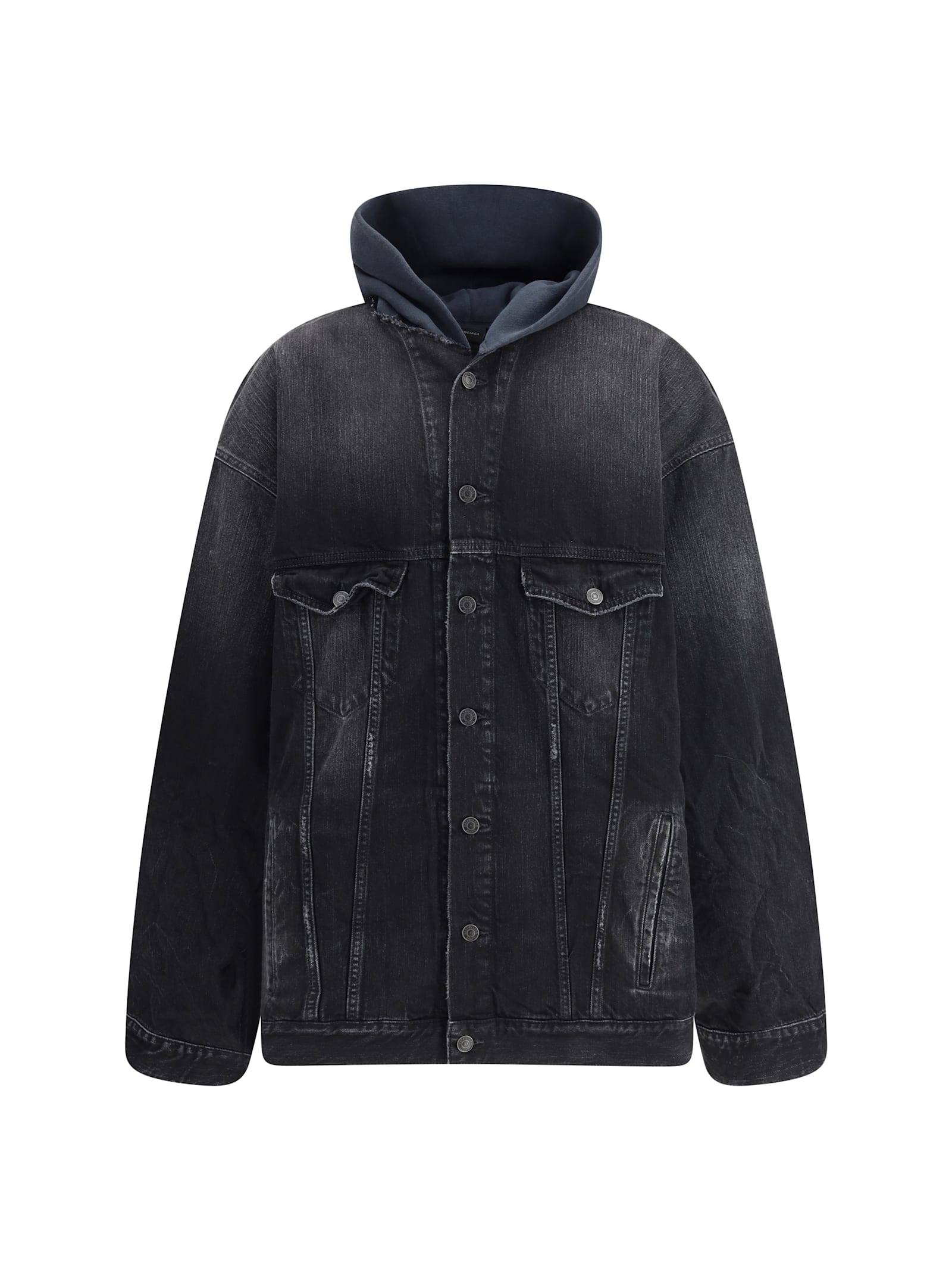 Logo-embroidered Hooded Jacket