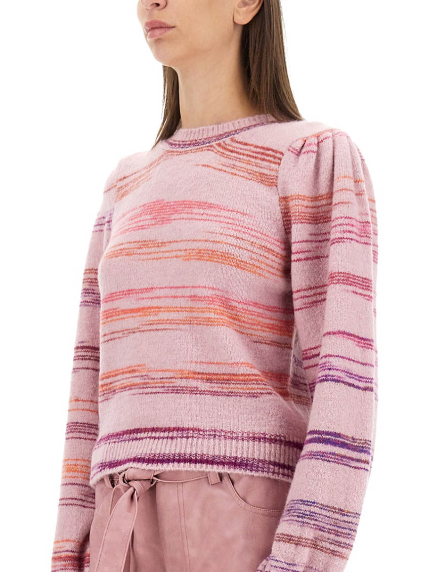 Pink Stripes Crew Neck Sweater