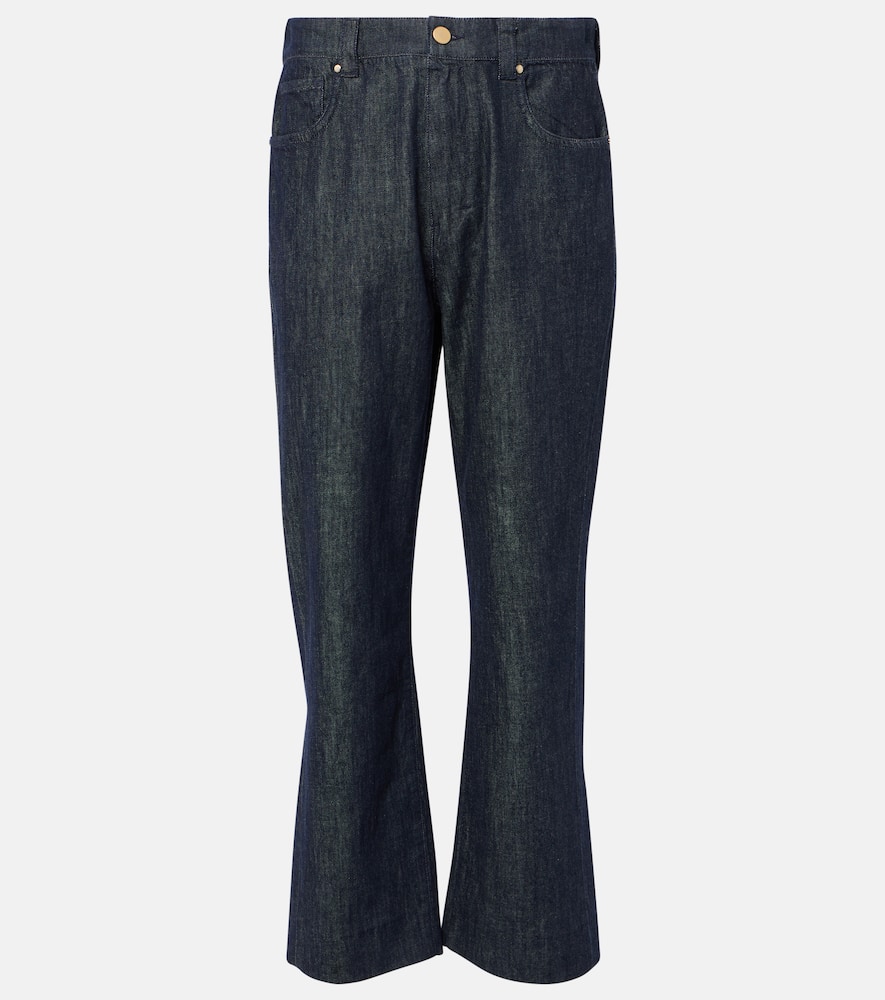Terra high-rise straight jeans