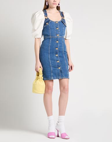 Moschino Couture Woman Mini dress Blue Size 4 Cotton, Elastane