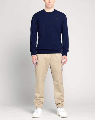 Man Sweater Blue Size 4XL Polyamide, Viscose, Wool, Cashmere