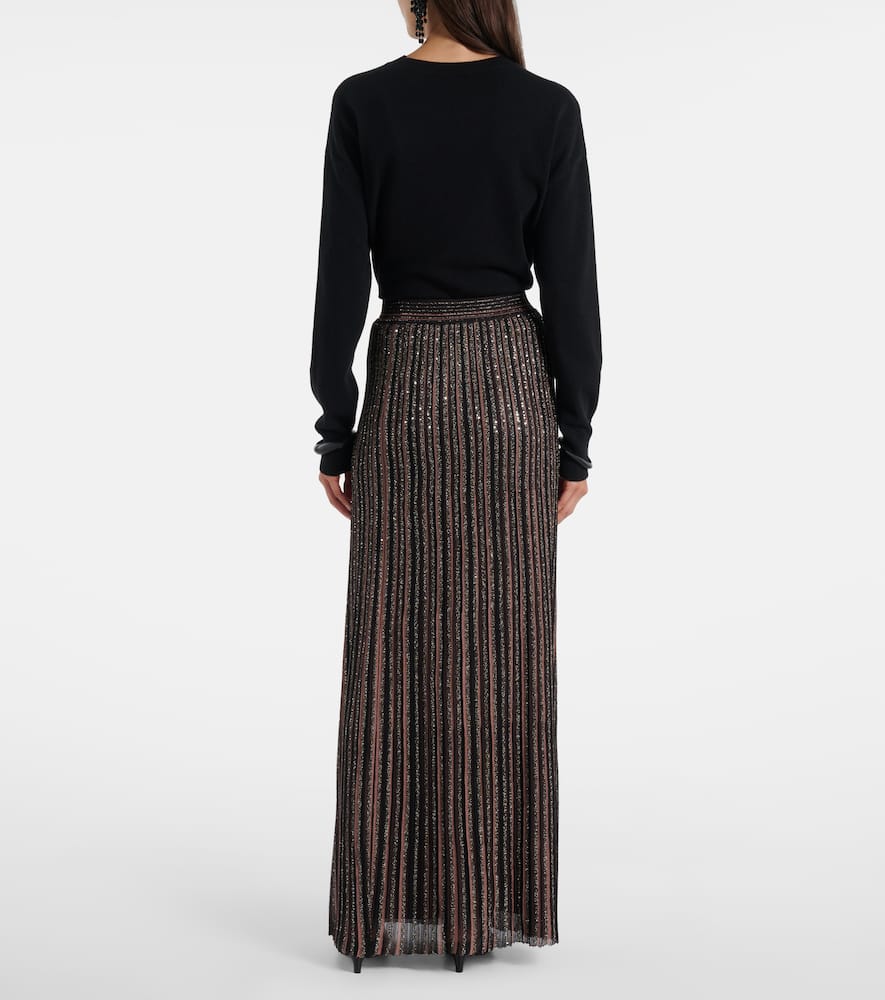 Zig Zag sequined cardigan