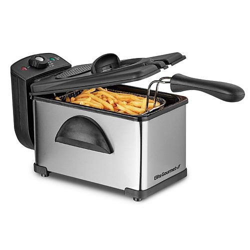 Maxi-Matic Stainless Steel 2Qt. Immersion Deep Fryer