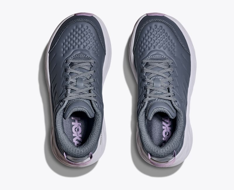 HOKA Women's Bondi SR Shoes in Faded Navy/Berry Patch