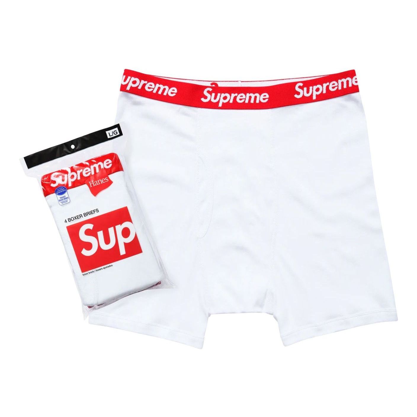 Hanes Boxer Briefs 4 Pack 'White'