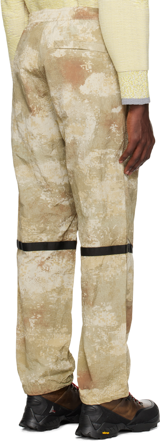 Stone Island Beige Printed Trousers