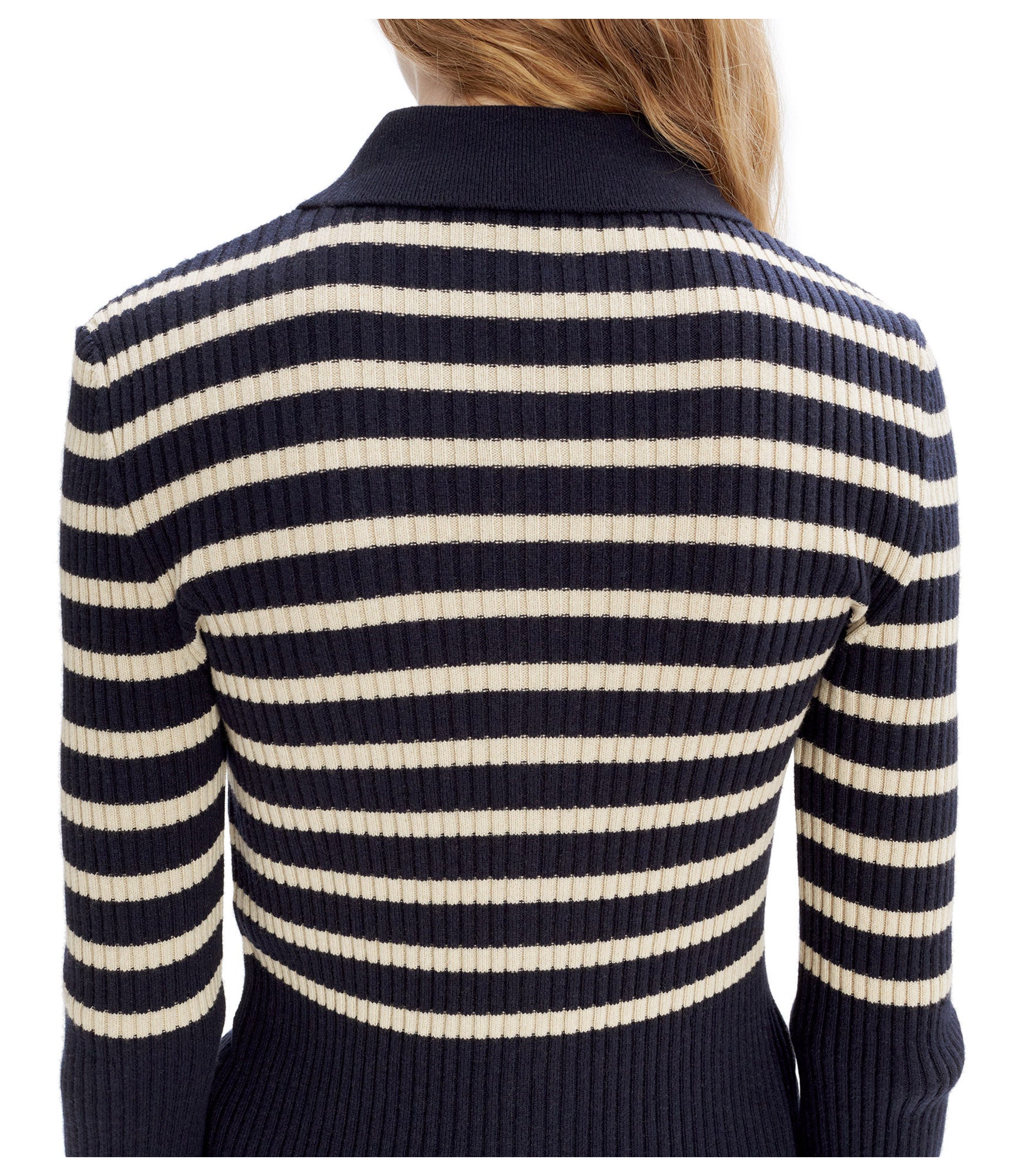 Mallory cardigan TIQ - Dark navy blue/ecru