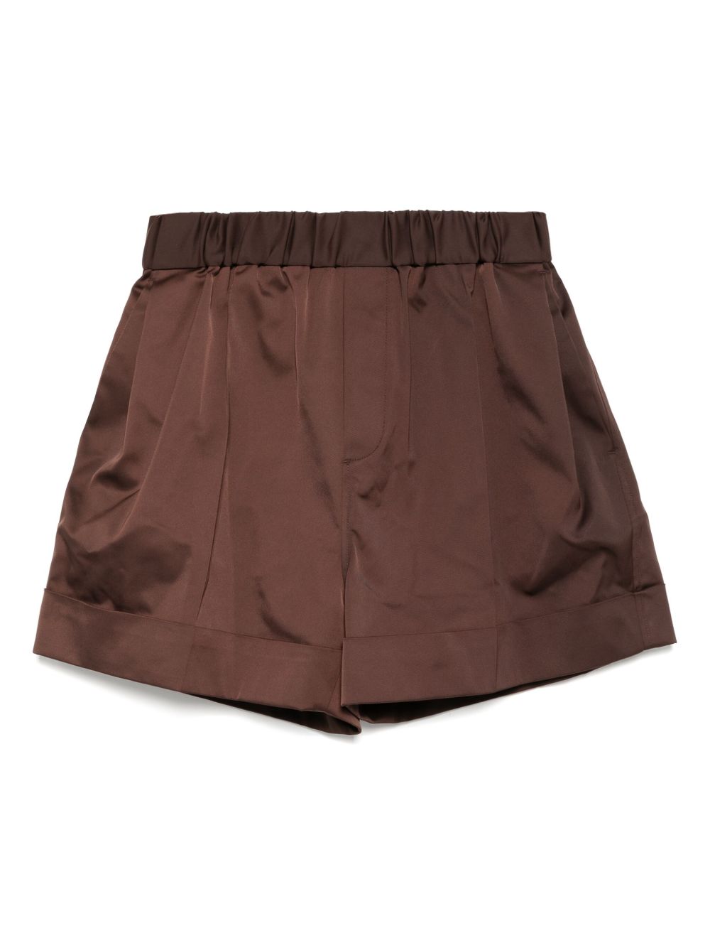 Recto Roll-up Banding shorts - Brown