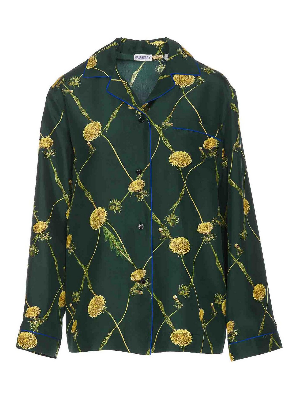 Green shirt with buttons regular collar