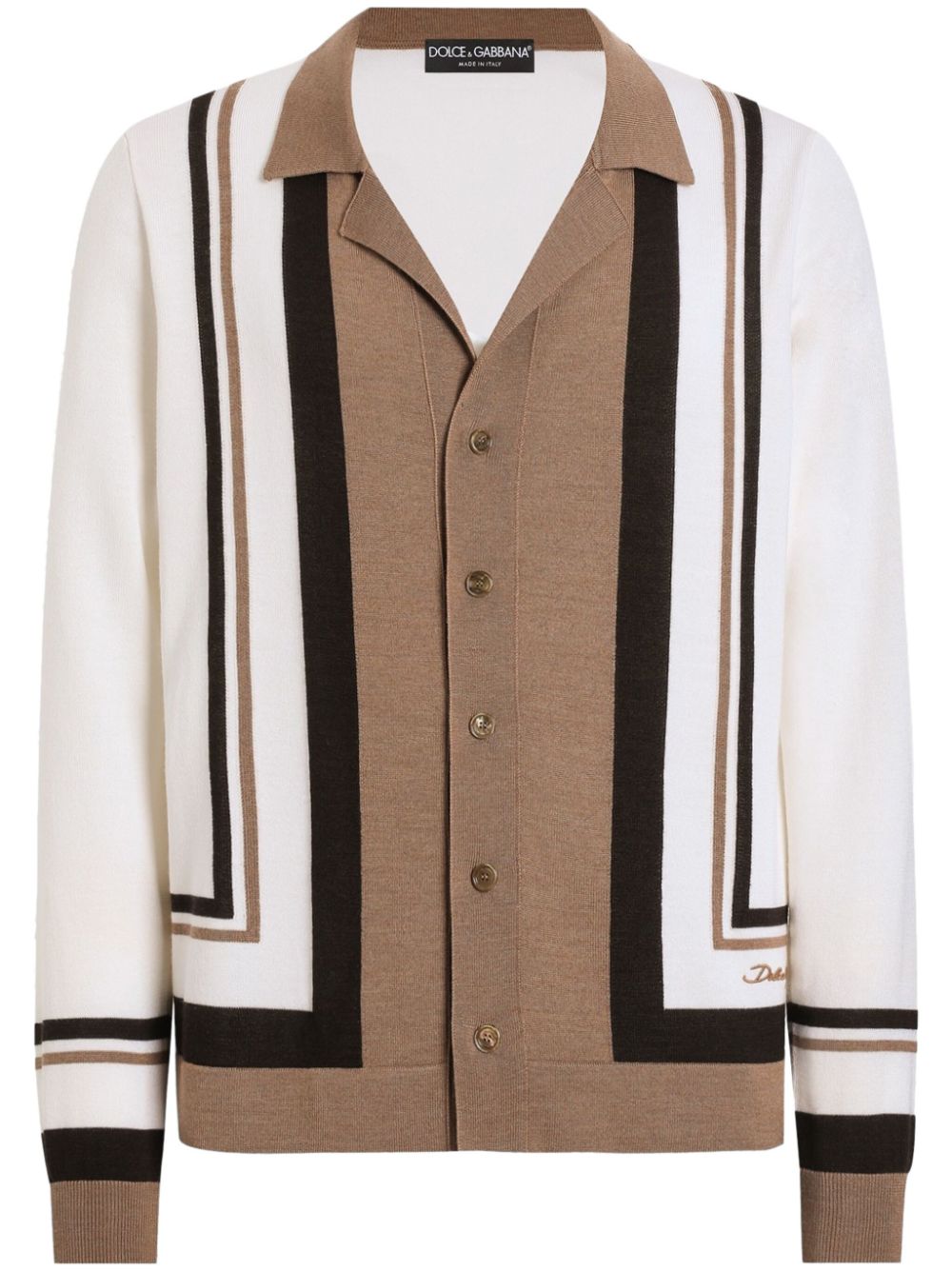 Colourblock shirt - White