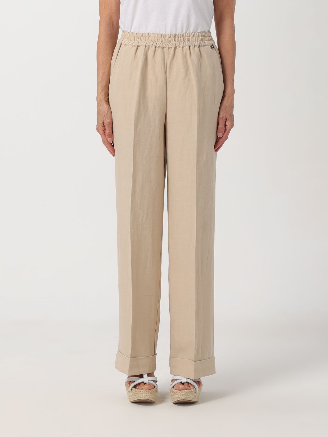 Pants Woman color Sand
