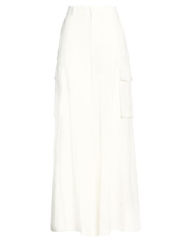 Woman Pants White Size 2 Linen