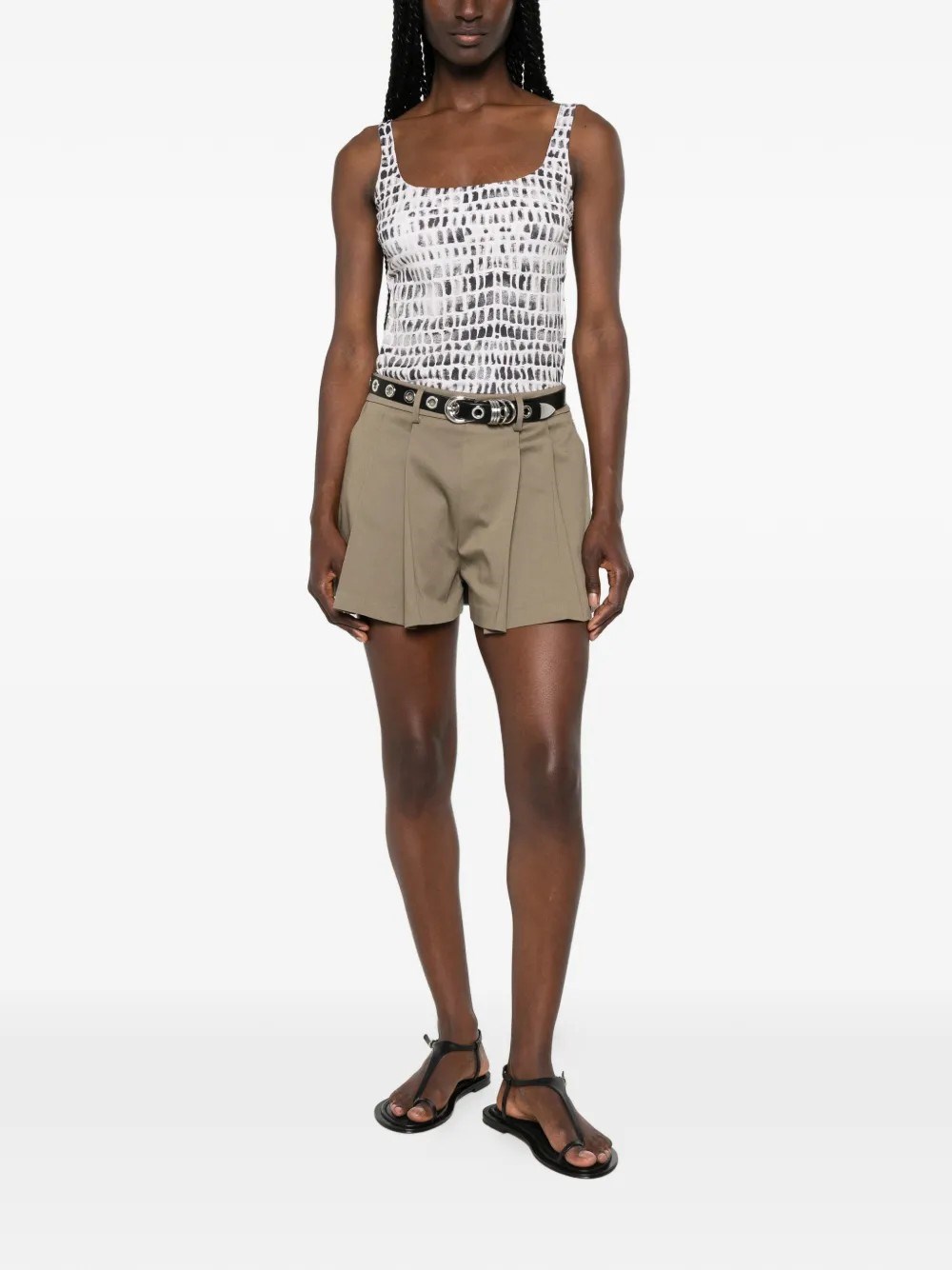 Pleated Shorts