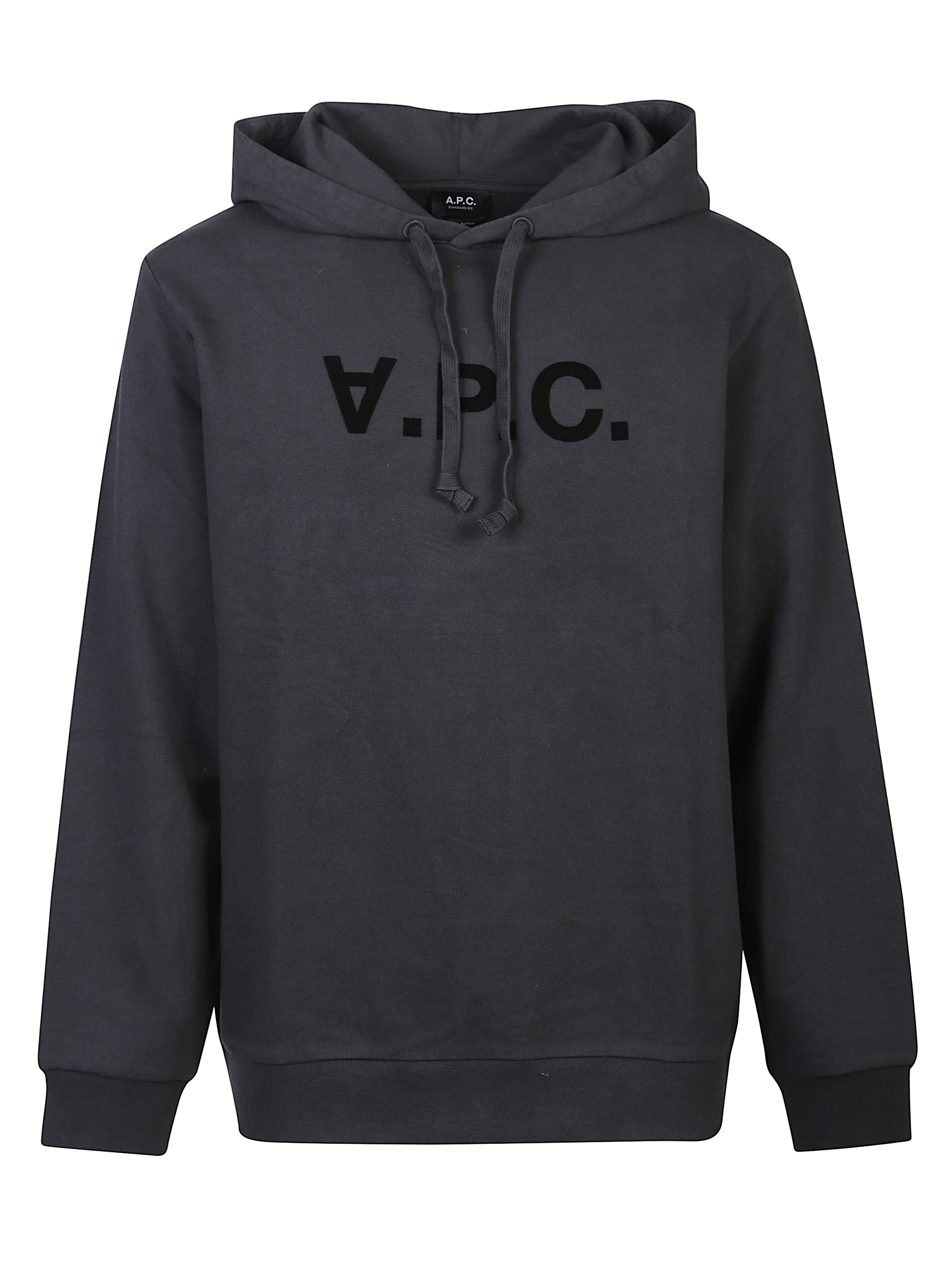 A. P.C. Velvet Logo Hoodie