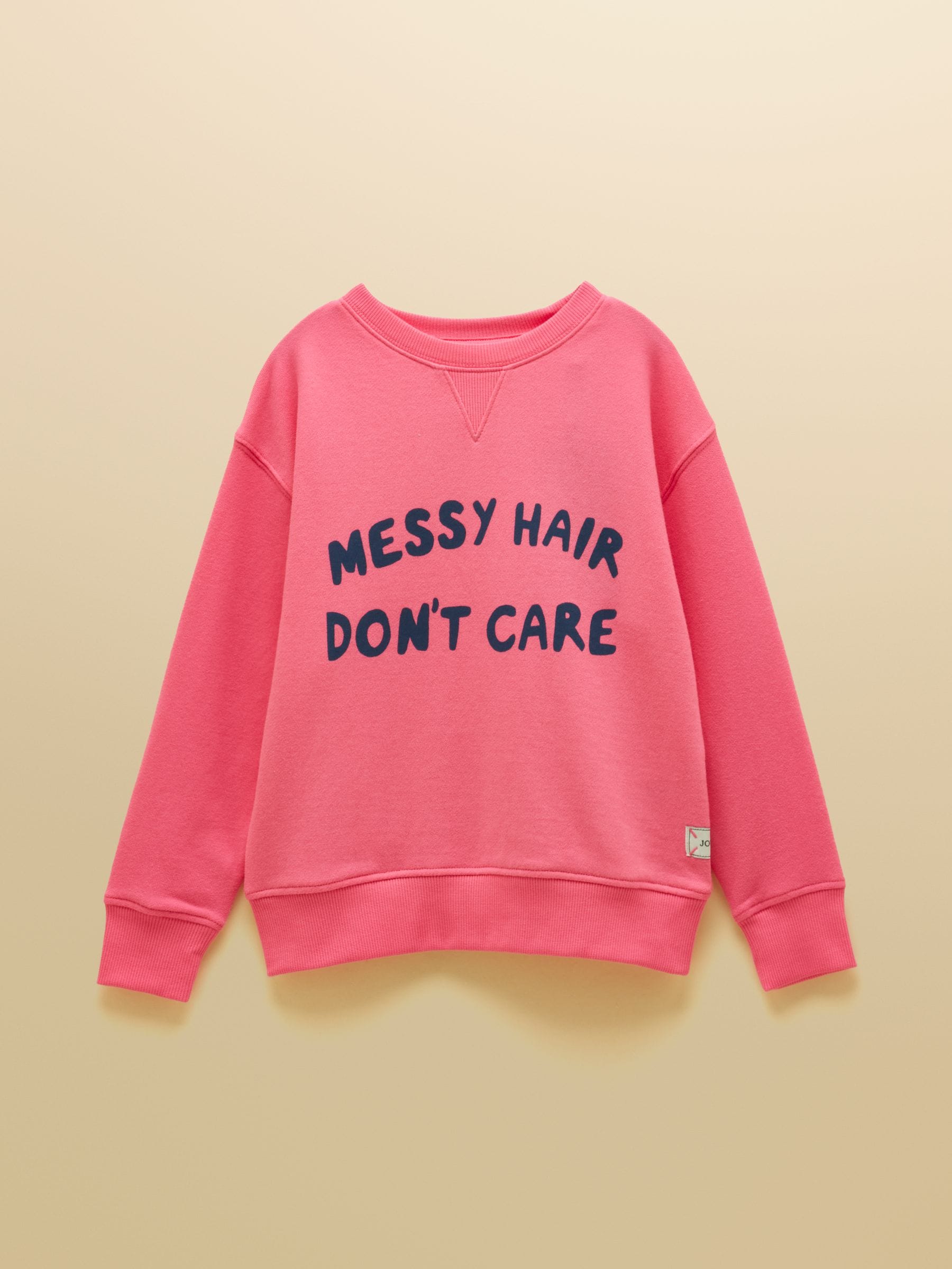 Kids' Sundaze Pink Slogan Crew Neck Sweatshirt