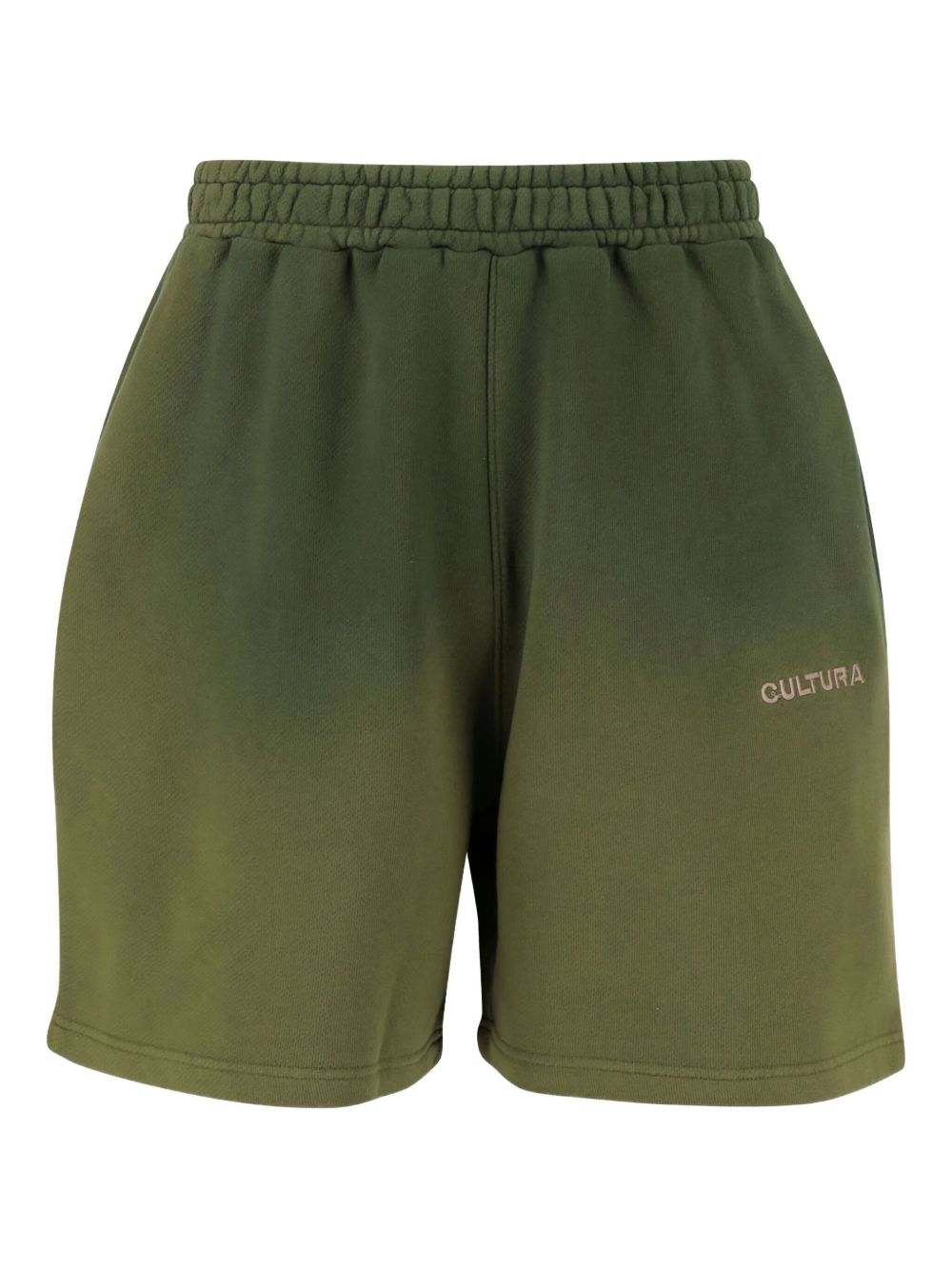 CULTURA cotton track shorts - Green