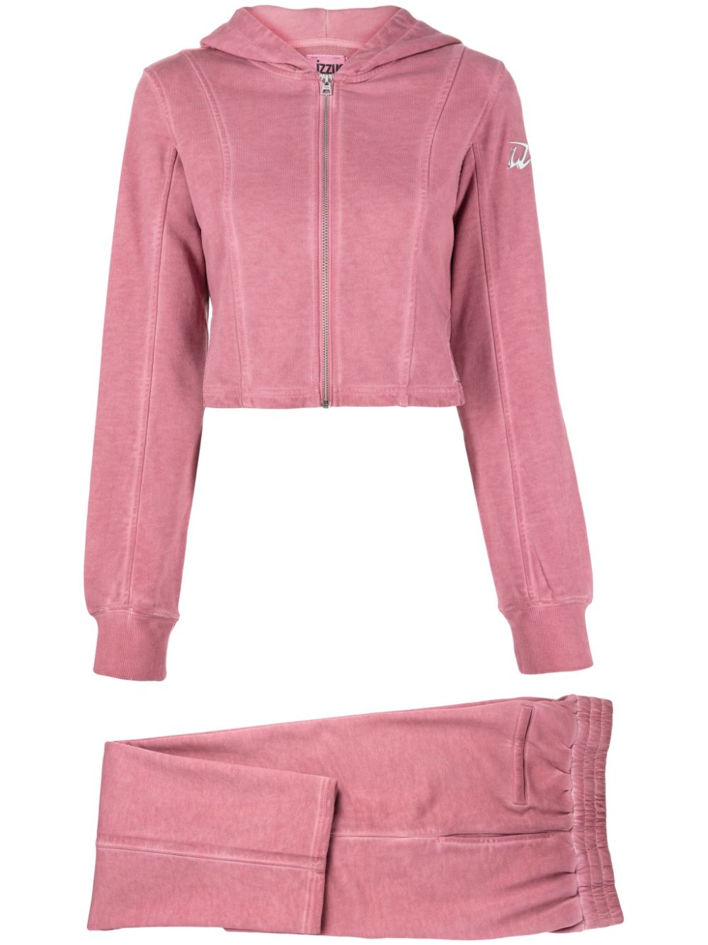 Logo-appliqué tracksuit - Red