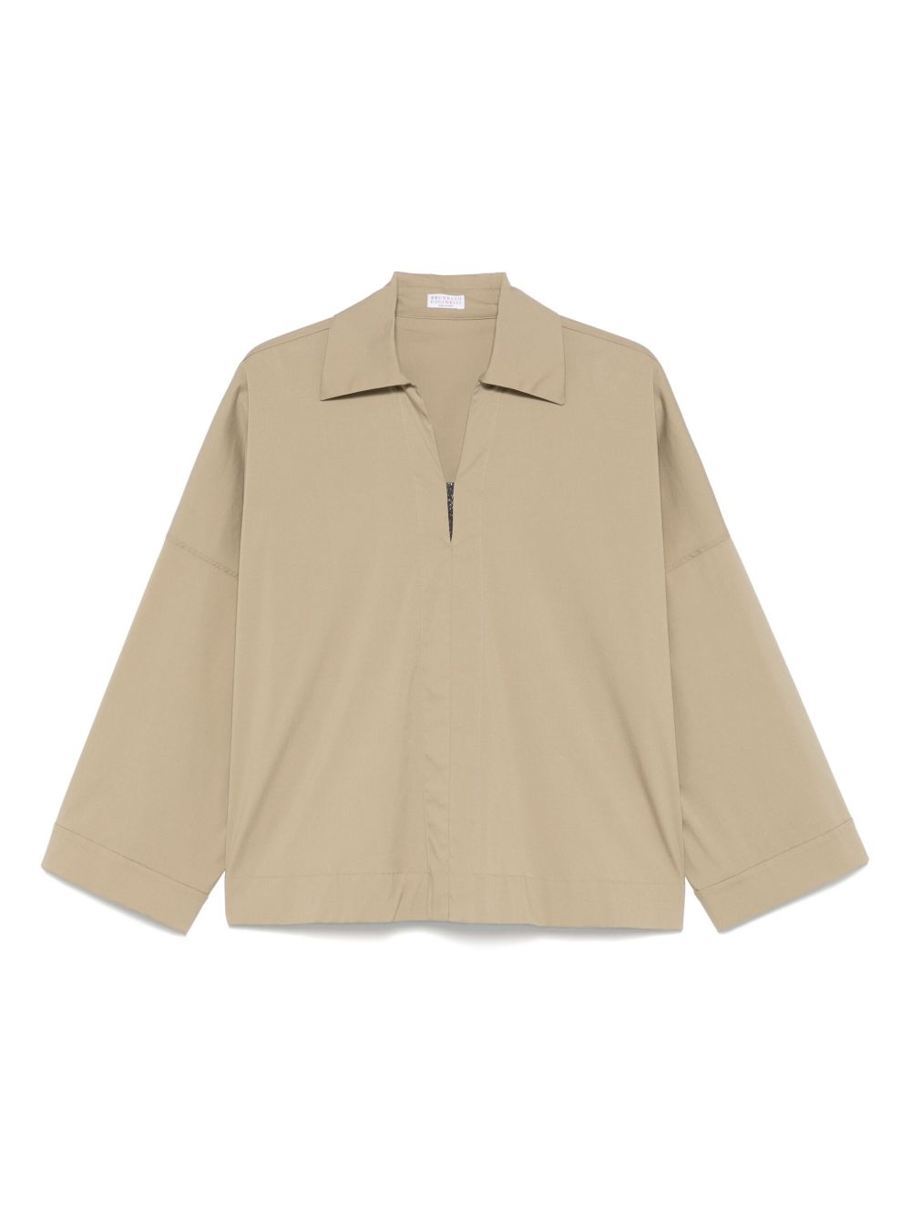 Brunello Cucinelli drop-shoulder blouse - Green