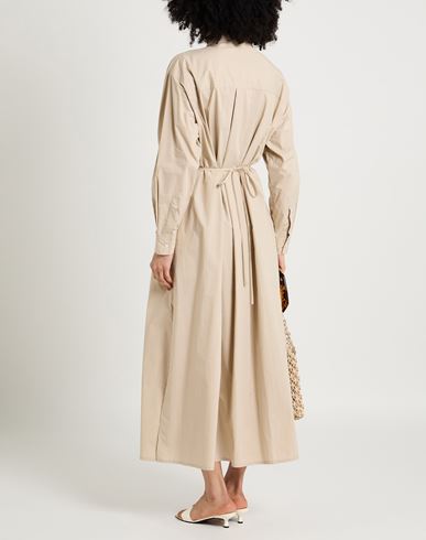 Roberto Collina Woman Maxi dress Sand Size M Cotton