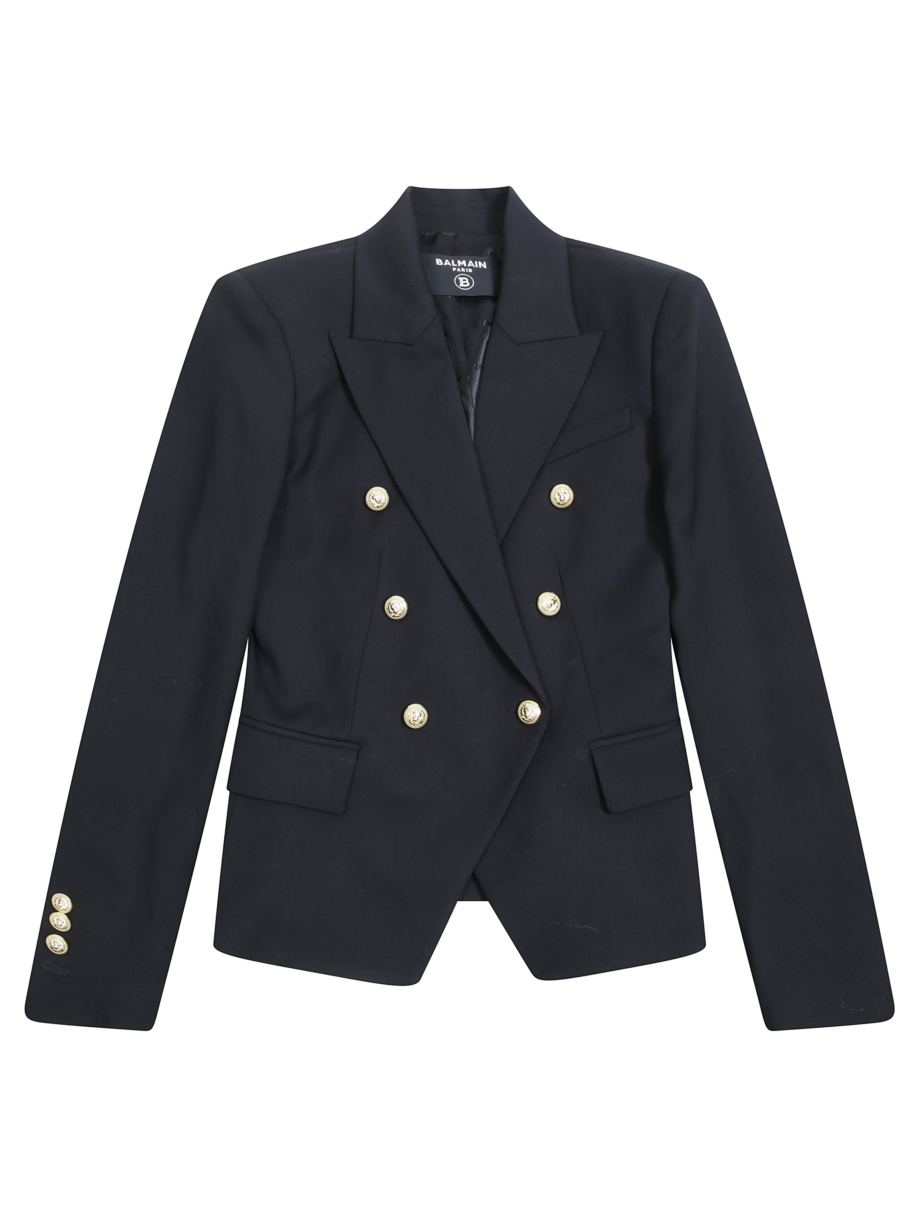 Kids Velvet Logo 6-Button Blazer