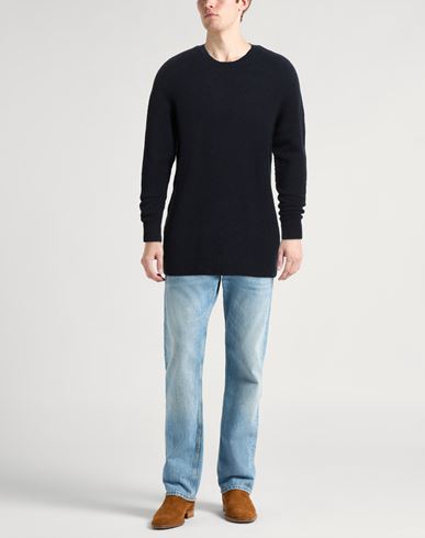 Man Sweater Midnight blue Size 44 Cotton, Nylon, Elastane