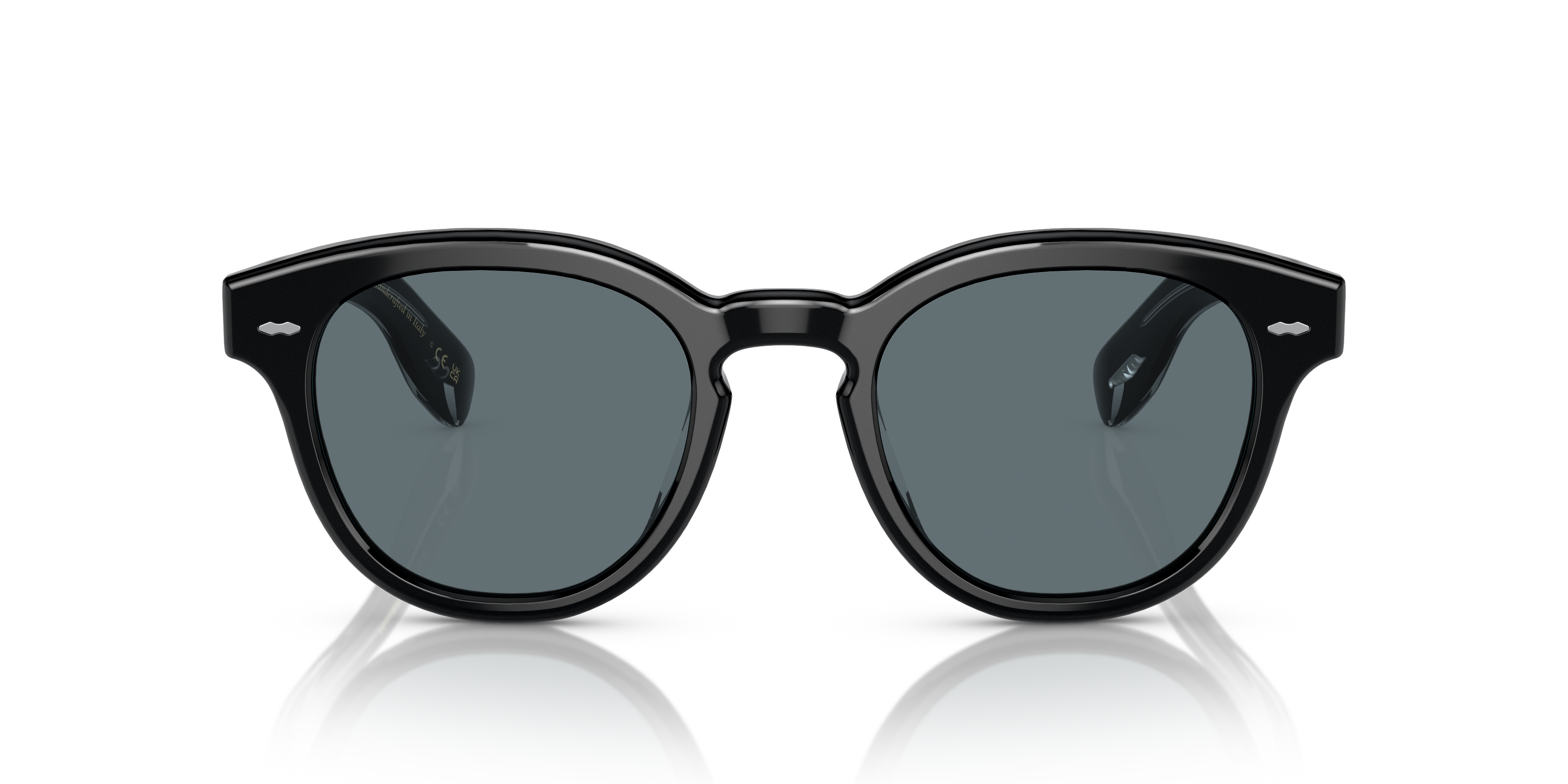 Oliver Peoples Uniseks Oliver Peoples OV5413SU CARY GRANT SUN 14923R Zonnebrillen Acetaat Zwart Blauw Pantos Gepolariseerd