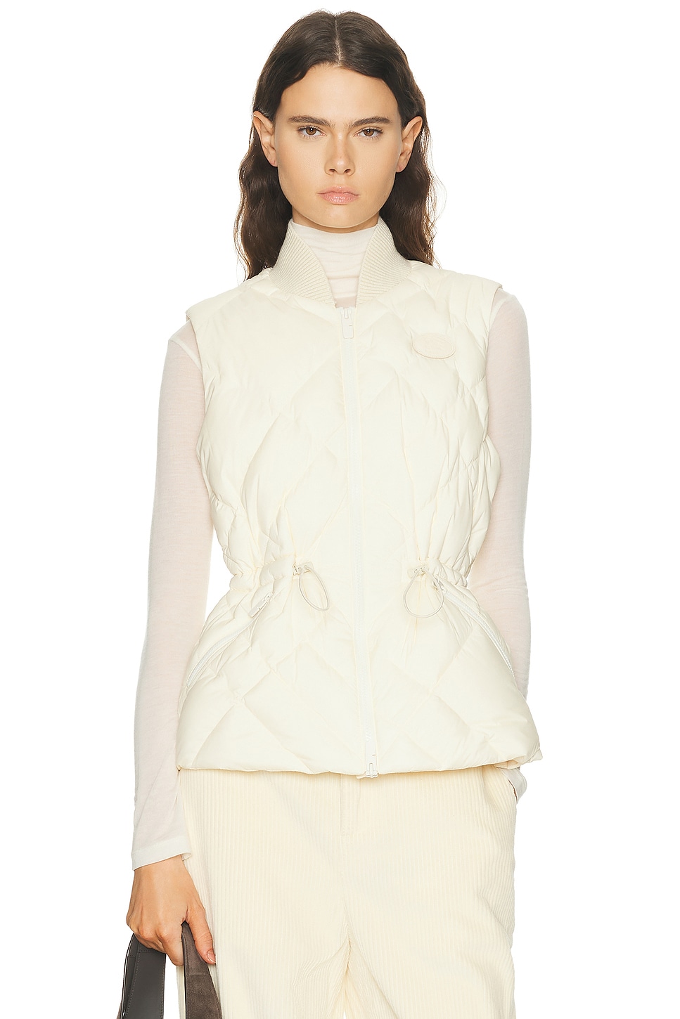 Burberry Devonside Vest in Ceramic White - Cream. L also in S