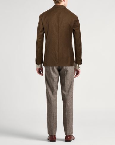 Man Blazer Khaki Size 40 Virgin Wool