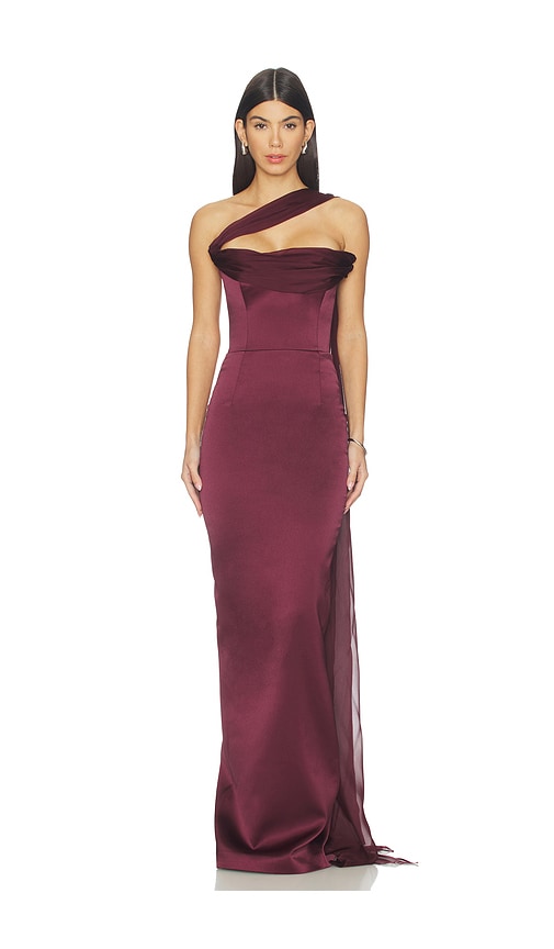 ILKYAZ OZEL Julietta Dress in Burgundy. 34/2. Also /4