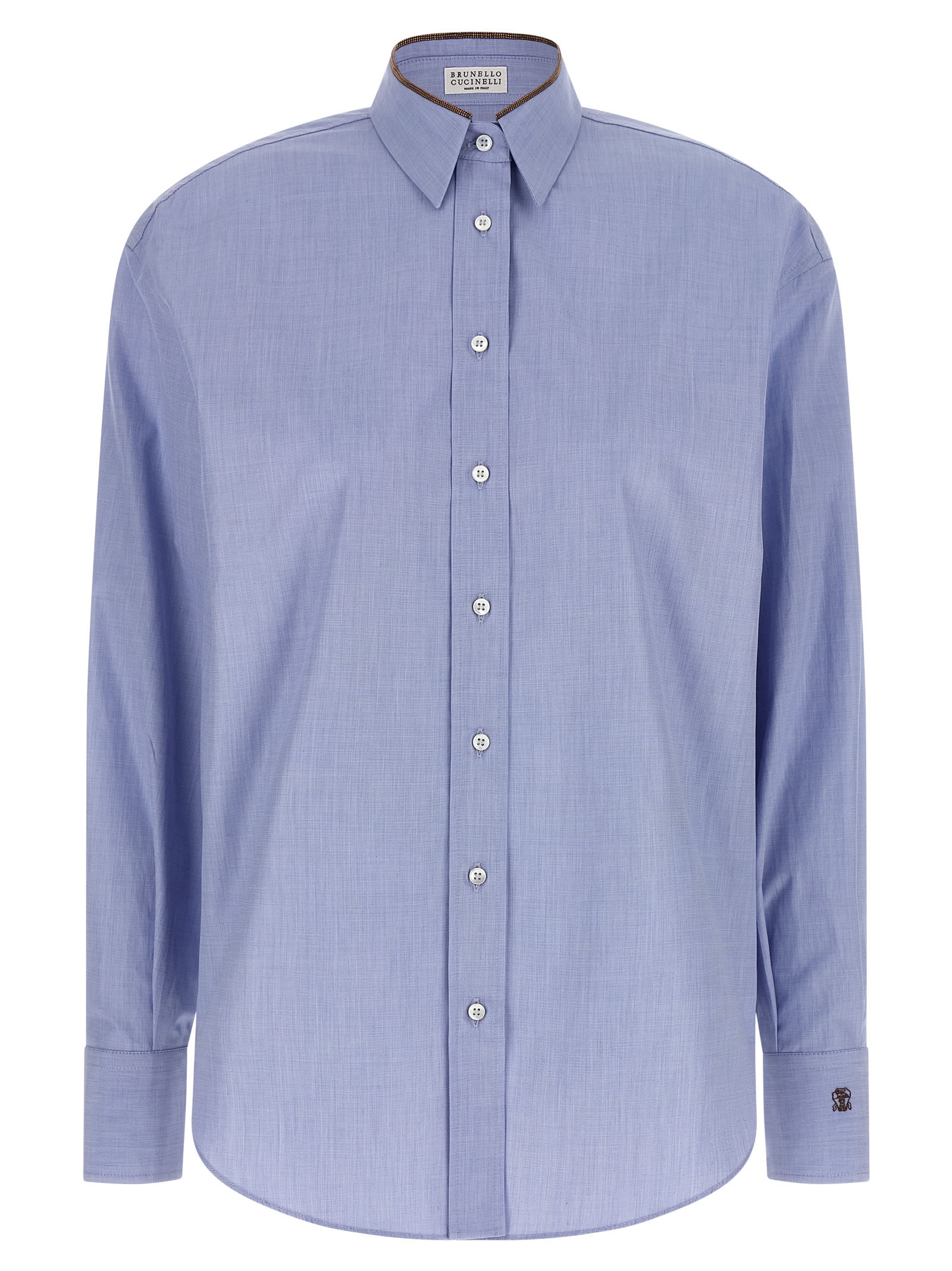 Long-sleeve button-up shirt - Blue