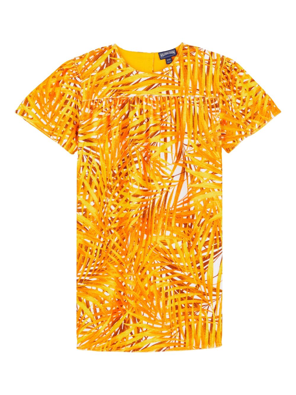 Palm Leaves dress - Orange