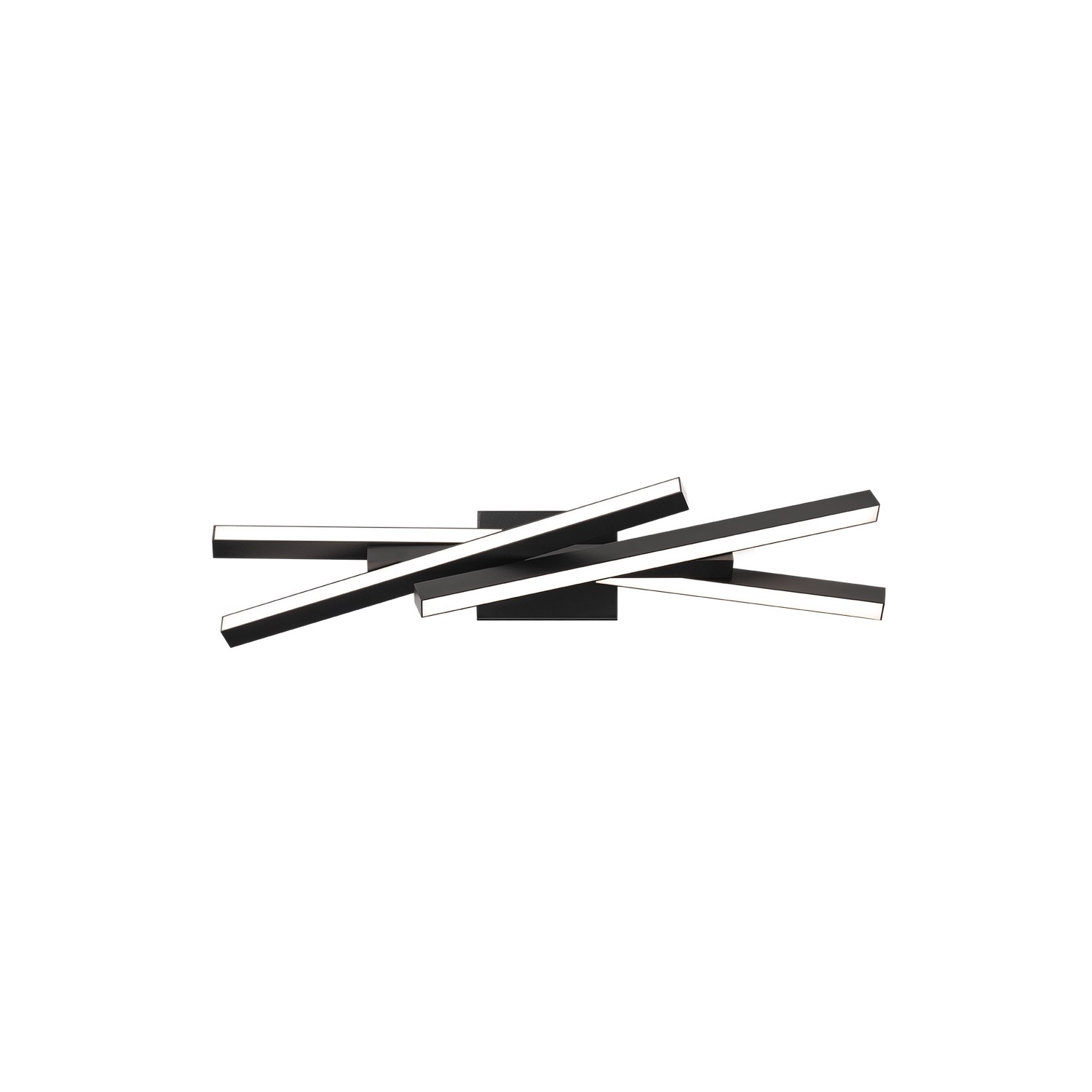 Black LED Bathroom Vanity Light from the Parallax Collection