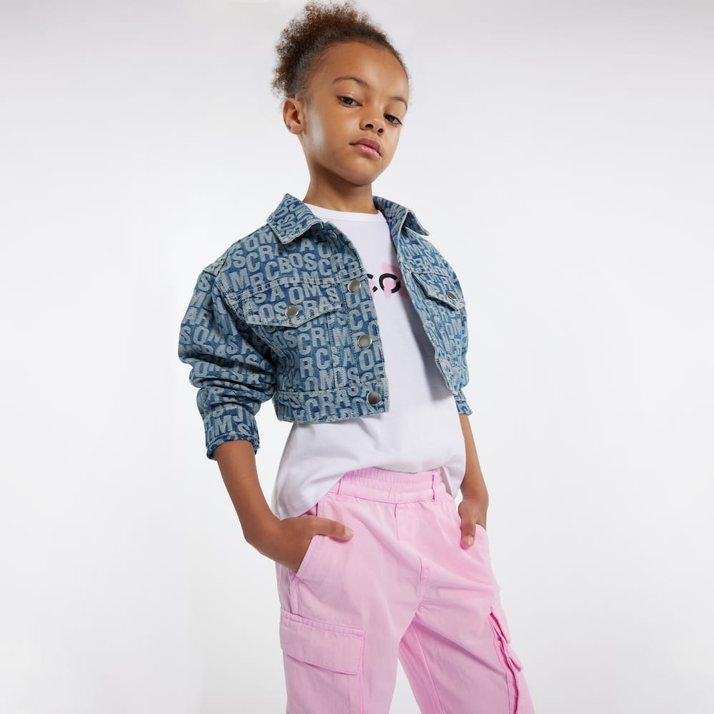 Printed denim jacket