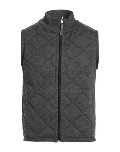 Man Vest Charcoal Size 36 Wool, Acrylic, Polyamide