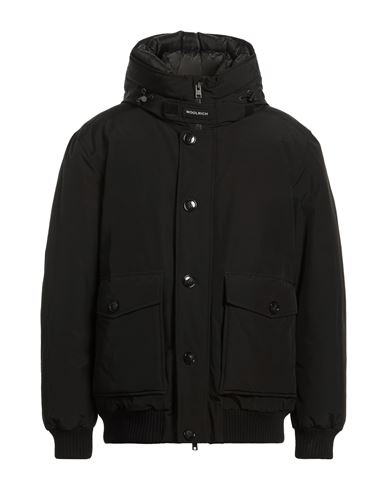 Man Puffer Black Size XXL Cotton, Polyamide