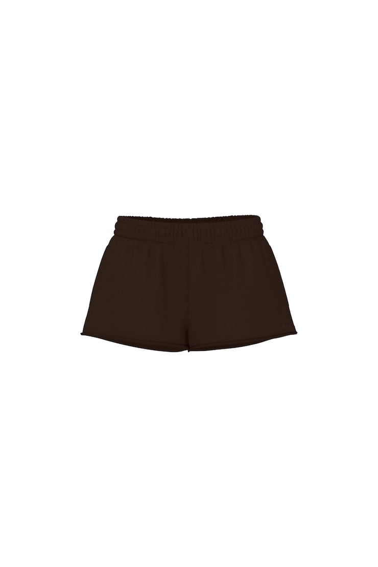 SoftTerry™ Low Rise Shorts - Brown - Women Clothing