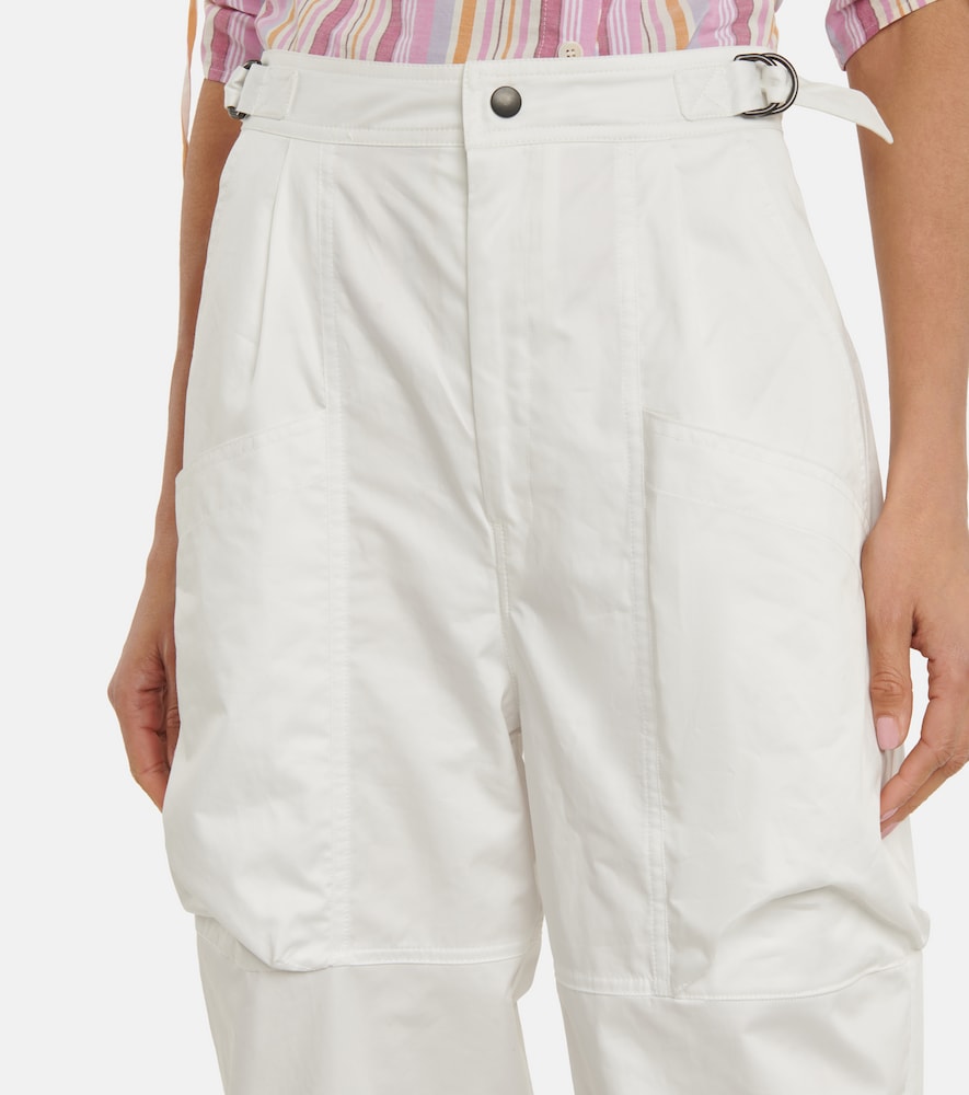 Ferima high-rise tapered cotton pants