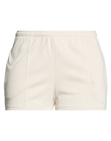 Woman Shorts & Bermuda Shorts Off white Size L Cotton, Polyester