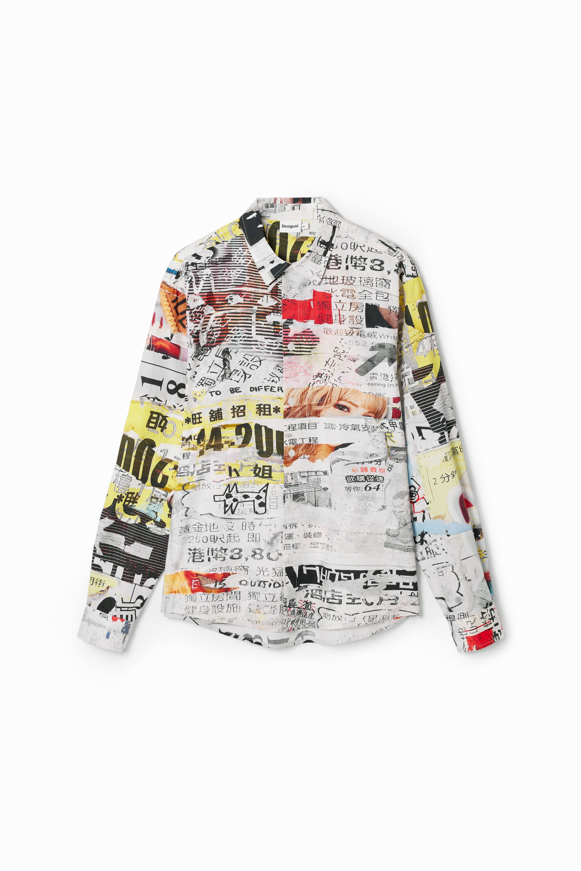 Shirt with Japanese print design